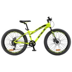 Подростковый горный (MTB) велосипед STELS Navigator 470 MD 24+ V010 (2018) желтый/черный 13.5" (требует финальной сборки)
