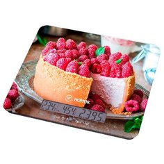 Кухонные весы Hottek HT-962-037 бежевый/красный/коричневый