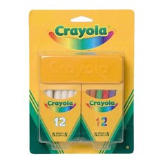 Crayola Набор белых и цветных мелков 24 шт 98268