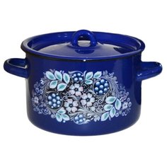 Кастрюля СтальЭмаль 1С16С/1 2,9 л, синий (голубика)
