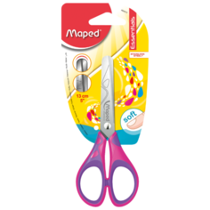 Maped ножницы детские Essentials Soft 13см розовый/фиолетовый