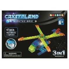 Конструктор Crystaland Lighted Brix 86903 Вертолет 3 в 1