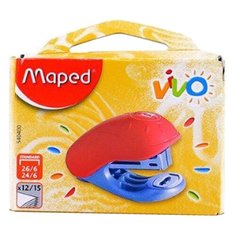 Maped Степлер Мини Vivo №24/6, 26/6 (540400) голубой/серебристый