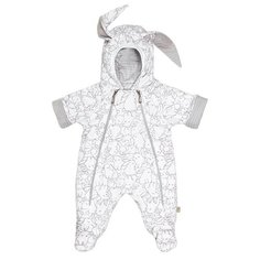 Комбинезон Сонный Гномик размер 56, белоснежный с рисунком