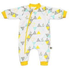 Комбинезон Сонный Гномик размер 62, белоснежный с рисунком