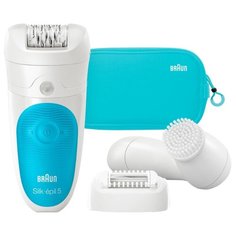 Эпилятор Braun 5-545 Silk-epil 5 белый/голубой