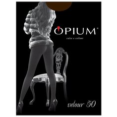 Колготки Opium Velour 50 den, размер 5-XL, caffe