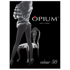 Колготки Opium Velour 50 den, размер 3-M, nero