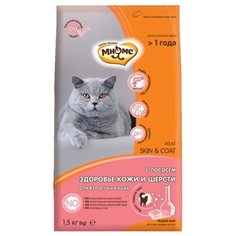 Корм для кошек Мнямс для здоровья кожи и шерсти, с лососем 1.5 кг
