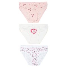 Трусики BAYKAR 3 шт., размер 146/152, белый/молочный/персиковый