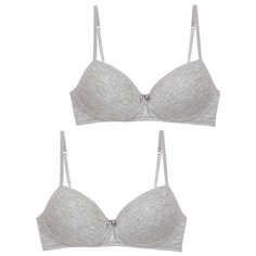 Бюстгальтер BAYKAR 2 шт., размер 12-14, серый