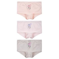 Трусики BAYKAR 3 шт., размер 98/104, серый/розовый/персиковый