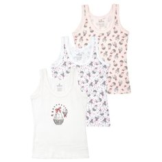 Майка BAYKAR размер 86/92, белый/розовый/молочный