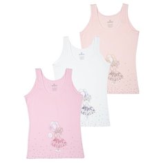 Майка BAYKAR размер 86/92, белый/розовый/персиковый