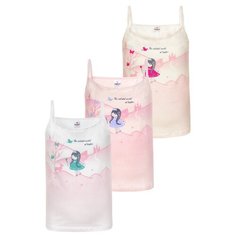 Майка BAYKAR размер 86/92, белый/молочный/розовый