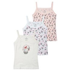 Майка BAYKAR 3 шт., размер 170/176, белый/розовый/молочный