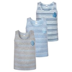 Майка BAYKAR размер 86/92, светло-голубой/голубой/серый