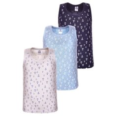 Майка BAYKAR размер 86/92, бежевый/голубой/синий