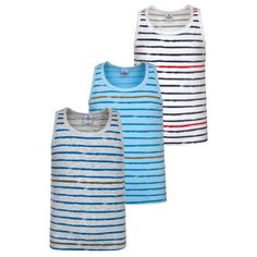 Майка BAYKAR размер 86/92, белый/серый/голубой