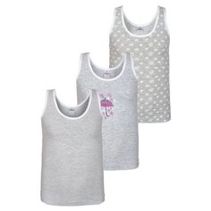 Майка BAYKAR размер 86/92, серый/светло-серый/серый меланж