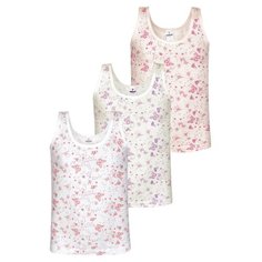 Майка BAYKAR размер 86/92, белый/персиковый/молочный