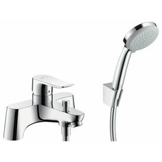 Смеситель для ванны с душем hansgrohe Metris 31422000 однорычажный встраиваемый лейка в комплекте хром