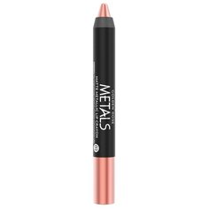 Golden Rose помада для губ Matte Metallic Lip Crayon матовая, оттенок 02