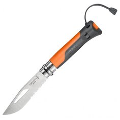 Нож складной OPINEL №8 Outdoor Earth оранжевый/серый