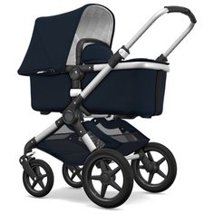 Универсальная коляска Bugaboo Fox Classic Complete (2 в 1) Alu/dark navy, цвет шасси: серебристый