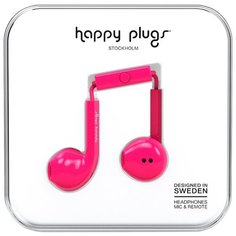 Наушники Happy Plugs Earbud Plus cerise