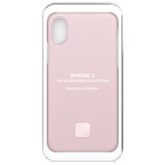 Чехол Happy Plugs 9165 + защитная пленка для Apple iPhone X/Xs blush