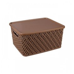 Альтернатива Корзина Плетенка 35х29х17.5 см коричневый Alternativa
