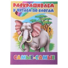 Литур Раскраска. Раскрашиваем и читаем по слогам. Самые-самые