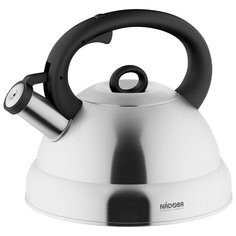 Nadoba Чайник со свистком Berna 731102 3 л серебристый/черный