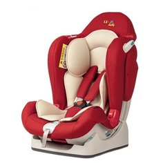 Автокресло группа 0/1/2 (до 25 кг) Liko Baby LB-510, красный в точку