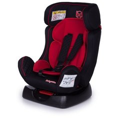 Автокресло группа 0/1/2 (до 25 кг) Baby Care Nika, black/red
