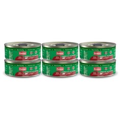 Корм для кошек Четвероногий Гурман с говядиной, мясное ассорти 6шт. х 100 г