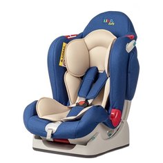 Автокресло группа 0/1/2 (до 25 кг) Liko Baby LB-510, джинсовый/лен