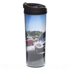 Термокружка Herevin TRM095-P/F-3 (0.38 л) синий/серый/красный