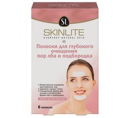 Skinlite полоски для глубокого очищения пор лба и подбородка, 6 шт.