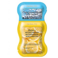 Skinlite набор для лица Отшелушивающий гель-пилинг + Маска с интенсивным витаминным комплексом
