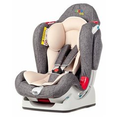 Автокресло группа 0/1/2 (до 25 кг) Liko Baby LB-510, серый/лен
