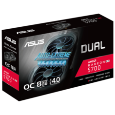 Видеокарта ASUS Dual Radeon RX 5700 1515 MHz PCI-E 4.0 8192MB 14000MHz 256 bit HDMI 3xDisplayPort HDCP EVO OC Retail