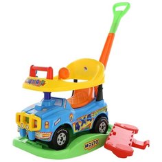 Каталка-качалка Molto Джип Викинг (3392 / 62963 / 62970 / 62987) со звуковыми эффектами голубой