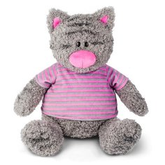 Мягкая игрушка Maxitoys Серый кот в полосатой майке 50 см