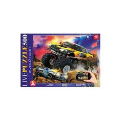 Пазл Hatber Живой 4D-пазл Monster Track (500ПЗ2_15415), 500 дет.