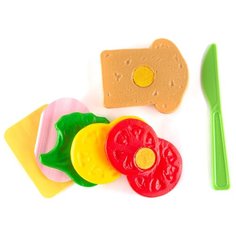 Набор продуктов с посудой Пластмастер Бутерброд 21031 разноцветный