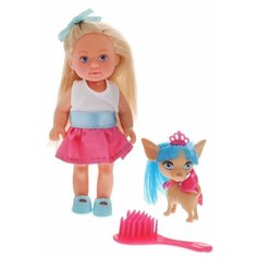 Кукла Simba Еви со стильной собачкой 12 см 5730944