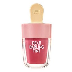Etude House Тинт для губ гелевый Dear Darling Water Gel Tint Ice cream, PK004 Red bean red