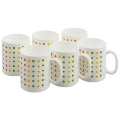 Luminarc Набор кружек Color Art 6 шт 320 мл белый